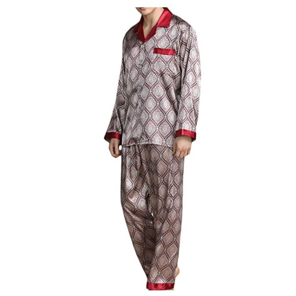 NEW Mens Silky Satin Sleepware